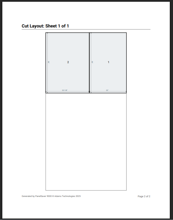 Export the sheet layout to PDF
