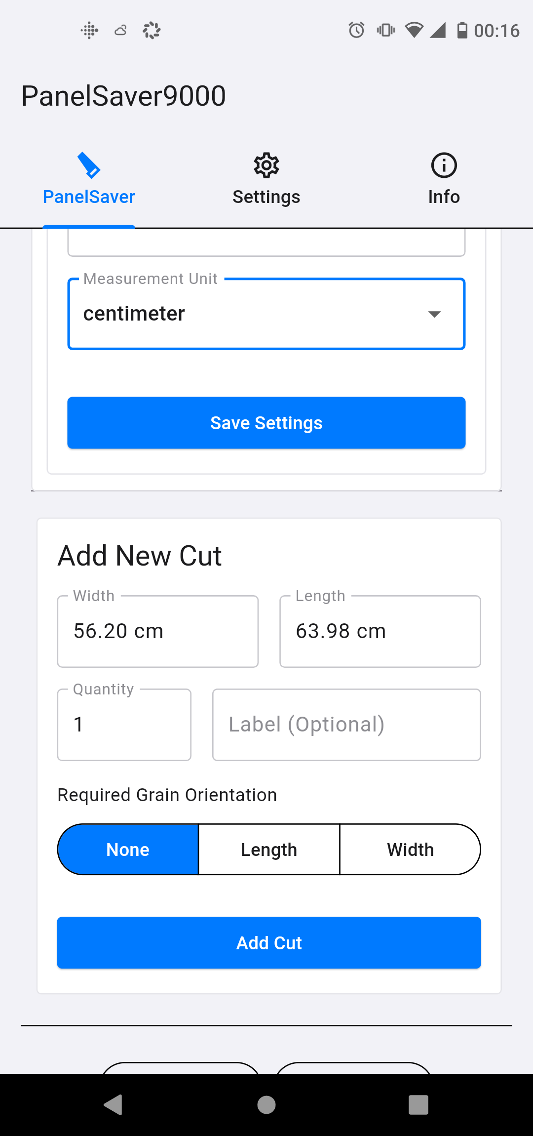 Inches, millimeters, or centimeters